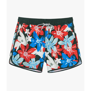 SURF CUZ Mens Swim Trunks 5" Swim Shorts Vintage Bathing Suits with Mesh Lining 80s 90s Retro Swimwear Board Shorts, M