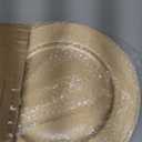 Okllen 12 Pack Plastic Gold Charger Plates, 13" Round Beaded Charger Plates for Wedding, Catering Event, Tabletop Decor