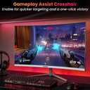 Gawfolk 27" Curved Gaming Monitor, 180Hz/200Hz FHD 1920x1080 1800R Immersive VA Panel, 1ms Response Time, FreeSync, Built-in Speakers, HDMI, VESA Mountable, White