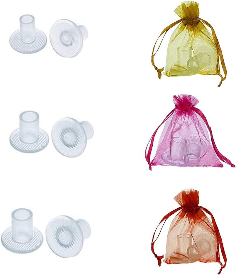 3 x FARCURN Clear High Heel ProtectorsFARCURN 3 Size Soft Heel Covers for Walking on Grass and Uneven Floor(S/M/L) (3 Pair (Pack of 1))