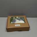 Ling's moment Fake Flowers Box, Faux Artificial Greenery Stems Foam Roses Gardenia Silk Eucalyptus Fabic Flower for Centerpieces Bouquet Wedding Vase Decorations, Dusty Blue & White, Grand Combo