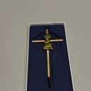 Tryuunion Baby Wall Cross Baptism and Christening Gifts for Girl, 7-inch Olive Golden Blessing Catholic Girl Baptism Crosses for First Holy Communion, and Dedication Baptismal Gifts from Godparents