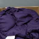 Sweet Home Collection 3 Piece Comforter Set Bag Solid Color All Season Soft Down Alternative Blanket & Luxurious Microfiber Bed Sheets, Purple, Queen