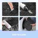 ELLINI Dog Car Seat Cover for Back Seat, Hard Bottom Back Seat Extender for Dogs, Holds 400lbs, 600D Heavy Duty Scratch-Proof Waterproof Dog Hammock for Car, SUV