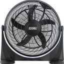 EZ-CHILL 20" High Velocity Floor Fan with 180 Degree Adjustable Tilt, 3 Speed, Ideal for Home, Bedroom, & Office, 01302