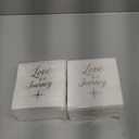 Sparkle and Bash Wedding Cocktail Napkins, Love is a Journey, Gold Foil (5 x 5 In, 200 Pack) - Bridal Shower Decorations