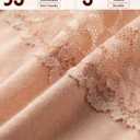 Jo & Bette Lace Thongs for Women - 6 or 12 Pack Low Rise Thongs - Lace Panties Cotton Underwear Women Sexy No Show Soft (XL)