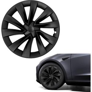 19 Inches Wheel Covers for 2025 2026 Tesla Model Y Juniper, Hub Protection Accessory, Replacement for Tesla Model Y 2025 Rim Protector, ABS Hubcaps 1-Piece