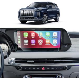 Palisade Accessories for 2023 2024 2025 Hyundai Palisade 12.3" Tempered Glass GPS Navigation Touchscreen Protector Film for 2023 Palisade Ltd/Limited/Calligraphy/SE/SEL/XRT HD Clear