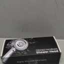 Filtered Shower Head with Handheld, High Pressure 4 Spray Mode Showerhead with Filters, Water Softener Beads for Hard Water with ON/OFF Switch for Pets - Remove Chlorine (5 Inch Panel, Matte Black)