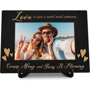 KFNER Love Picture Frame, Love Frames for Couples, Valentine's Day Photo Frame Gifts for Couples Newlyweds Wife Husband Engaged Couples Girlfriend Boyfriend, Anniversary Wedding Gifts for Her Him -27