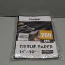 TUXIYA 200 Sheets Black Tissue Paper for Gift Bags,14 X 20Inch Black Wrapping Tissue Paper Bulk for Gift Packaging Filler Art Crafts DIY Birthday Wedding Halloween Christmas