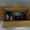 Waffle Maker, 7 Round Classic Belgian Waffle Iron, Adjustable Browning Control, Easy-Clean Nonstick Plates & Cool Touch Handle, Space Saving Storage, Stainless Steel (Black)