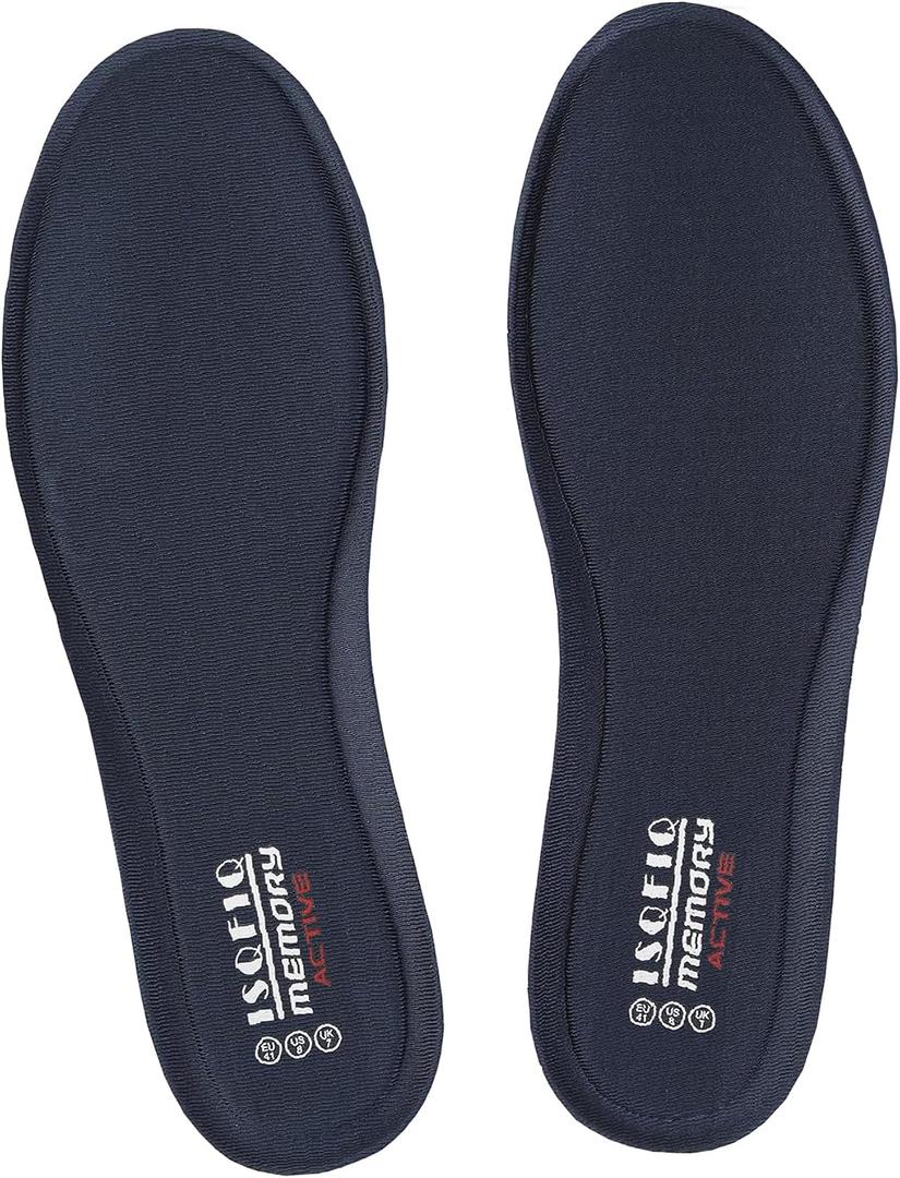 Memory Foam Shoe Inserts for Women Men, Cushion Insoles with Heel Cup for Work Boots Sneakers Flats,Comfort Soles Design for Foot Pain Relief Navy US 11M