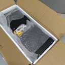 WOPITUES Floating Shelves for Wall with Cube Shelf, Wall Shelves with Metal Rail for Bathroom Decor, Bathroom Organizers and Storage, Over Toilet Shelves for Toilet PaperBlack