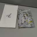 24Pcs Glitter Velvet Bows for Christmas Tree Decorations - 5x7in Velvet Ornaments with Tie for Christmas Wreath Garland, Sliver