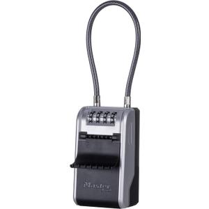 Master Lock High Capacity Key Lockbox, Combination Dial, Removable Cable