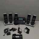 VTech IS8128-51 Super Long Range 5-Handset DECT 6.0 Cordless Phone for Home with Answering Machine, 2300 ft Range, Call Blocking, Bluetooth Connect to Cell, Intercom (Graphite)