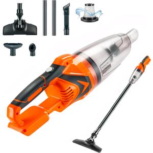 Cordless Vacuum Cleaner Handheld Stick Vacuum Cleaner 10kPa Powerful Suction 4 Different Heads for Home Pets Floor Car, Compatible with DEWALT 20V MAX Batteries (NO Battery)