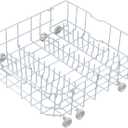 Update Atgestore WD28X10384 Dishwasher Lower Rack Replacement Parts for GE Dishwasher Parts Bottom Rack WD28X10166 GE Dishwasher Rack Lower Dishrack Assembly General Electric Bottom Dish Rack Wheels