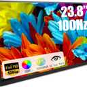 23.8 Inch Large Portable Monitor for Laptop, 120Hz 1080P FHD IPS Portable Travel Second Screen Display for/Phone/Xbox PS4/5, 125% sRGB, Dual Speakers, VESA & Storage Bag