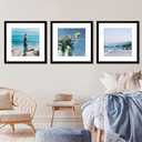 THREELOVE 18x18 Frame Black, Display Picture 14x14 with mat or 18x18 Without mat, Photo Poster Picture Frame Wall Mounting Home Decor, 3 PCS
