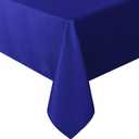 sancua Rectangle Tablecloth - 90 x 132 Inch - Water Resistant Spill Proof Washable Polyester Table Cloth, Decorative Fabric Table Cover for Dining Buffet Parties and Camping, Royal Blue