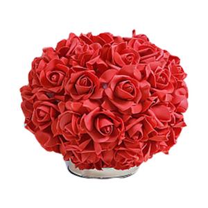 2 PCS HengDidi Red Rose Flower Lamp Cute Table Lamp Flower Desk Lamp Floral Bedside Nighstand Light Atmosphere Girls Princess Lamp with Gold Tripod Bedroom Wedding Love Christmas Gift Hotel Living Room