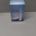 Powerful Portable Cordless Water Dental Flosser: Rechargeable [2000 mAh Li-ion] Mini Oral Irrigator Travel & Home Machine Cleaner Large Vol Telescopic Tank 5 Modes IPX7 Waterproof Electric Teeth Pick (White)