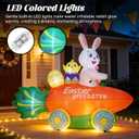 6FT Inflatable Bunny Outdoor Decorations, Inflatables Decorations Blow Up Yard with LED Colored Lights, Inflatable Toys for Indoor Outdoor Lawn Yard Garden Decor