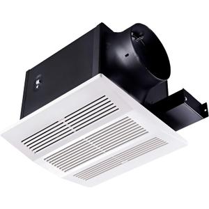Tech Drive Bathroom Ventilation and Exhaust Fan with Humidity sensor, 110CFM 0.8 Sones with 6inch Duct