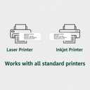 2 x VZCPYTPM Printable Address Labels,1" x 2-5/8" Sticker for Printer,300 Blank Label,Personalized Mailing,Return Address,Name Tag,Envelope Stickers for School Supplies,Home,or Office Use