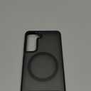 OWKEY for Samsung Galaxy S21 Case with Stand, Magnetic Shockproof Case Fit for Magsafe Translucent Matte Cover for Samsung S21, Black