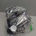 TAILI 2 Pack Corner-adaptive Suction Cup Shower Caddy, Stainless Steel Rustproof Corner Shower Shelves, Large Capacity, Removable Suction Cup Bathroom Organizer, Drill-Free Wall Mounted Baskets, Black