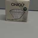 Basket Coffee Filters 8-12 Cup, 100 Count Flat Bottom Paper Filters for Drip Coffee Makers, Compatible with Mr. Coffee, BLACK+DECKER, Cuisinart, White