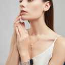 TOYOUTHS Dressy Bracelet Compatible with Apple Watch Bands 38/40/41/42/44/45/46/49mm Women, Celtic Stainless Steel Metal Fancy Nice Pretty Strap for iWatch Series 11 10 9 8 7 6 5 4 Ultra/SE 3 2 1 (Starlight)