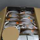 Amico 24 Pack 6 Inch 5CCT LED Recessed Ceiling Light with Night Light, 2700K/3000K/3500K/4000K/5000K Selectable Ultra-Thin Recessed Lighting, 12W=110W, 1100LM, Dimmable Canless Wafer Downlight ETL&FCC