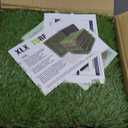 XLX TURF Artificial Grass Turf Interlocking Deck Tiles Set 18 PCS - 12"x12" Thick Synthetic Fake Grass Self-draining Mat Floor for Dog Kennel Indoor/Outdoor Use