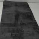 SDCJLEMAXGT Super Absorbent Bathroom Carpets Rugs, Soft Memory Foam Floor Bedroom Toilet Floor Shower Rug, Home Decor Machine Washable, Multiple Colours(Black, 25"x45")
