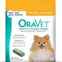 OraVet Dental Chews for Dogs, Oral Care and Hygiene Chews (Extra Small Dogs, 3.5-9 lbs.) Yellow Pouch, 30 Count (EXP 04/19/26)