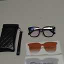 Blue Light Blocking Glasses with Magnetic Clip-On Lenses. Polarized, lightweight&stylish for Men & Women