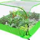 Pop-up Garden Mesh Plant Cover Outdoor Tent Garden Cover Mesh Bird and Pest Protection Guard for Raised Bed Protection Fruits Vegetables Seedlings and Herbs (1pcs 35.4x35.4x27.5in Without Bottom)