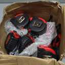 50 Pieces Tape Measure Retractable and Easy Read with Fractions Marked Easy Read Basics Self Locking Measuring Tape Bulk for Engineer Contractors(12 Ft,Red)