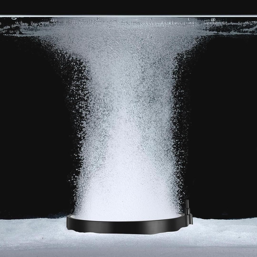 Carefree Fish Aquarium Nanometer Materials Air Stone Disk Fish Tank Hydroponics Bubble Stone Disc 1.4/2/4/6/8 InchAir Pump Not Included