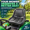 FZJDSD Steel Pan Lawn Mower Tractor Equipment Seat Mid-Back Steel Pan