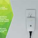 WiOn 50050 Indoor WiFi Plug With 1 Grounded Outlet; White