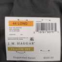 J.M. Haggar Premium Stretch Classic Fit Suit Separates - Pants & Jackets, 44 Long, Black Shadow