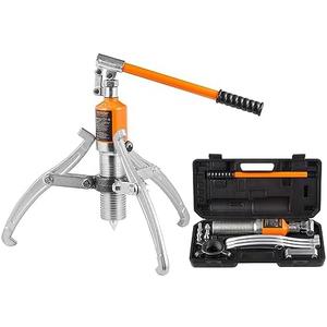 VEVOR Hydraulic Gear Puller, 15 Ton Max Capacity Wheel Bearing Pulling Separator, 2 or 3 Jaws Puller, Vertically and Horizontally, 12" Jaw Hydraulic Puller with Case for Pulling Hubs