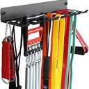 Gym Equipment Storage Rack Resistance Bands Storage Hanger Barbell Rack Heavy Duty Gym Rack for Exercise Bands, Lifting Belts and Jump Ropes