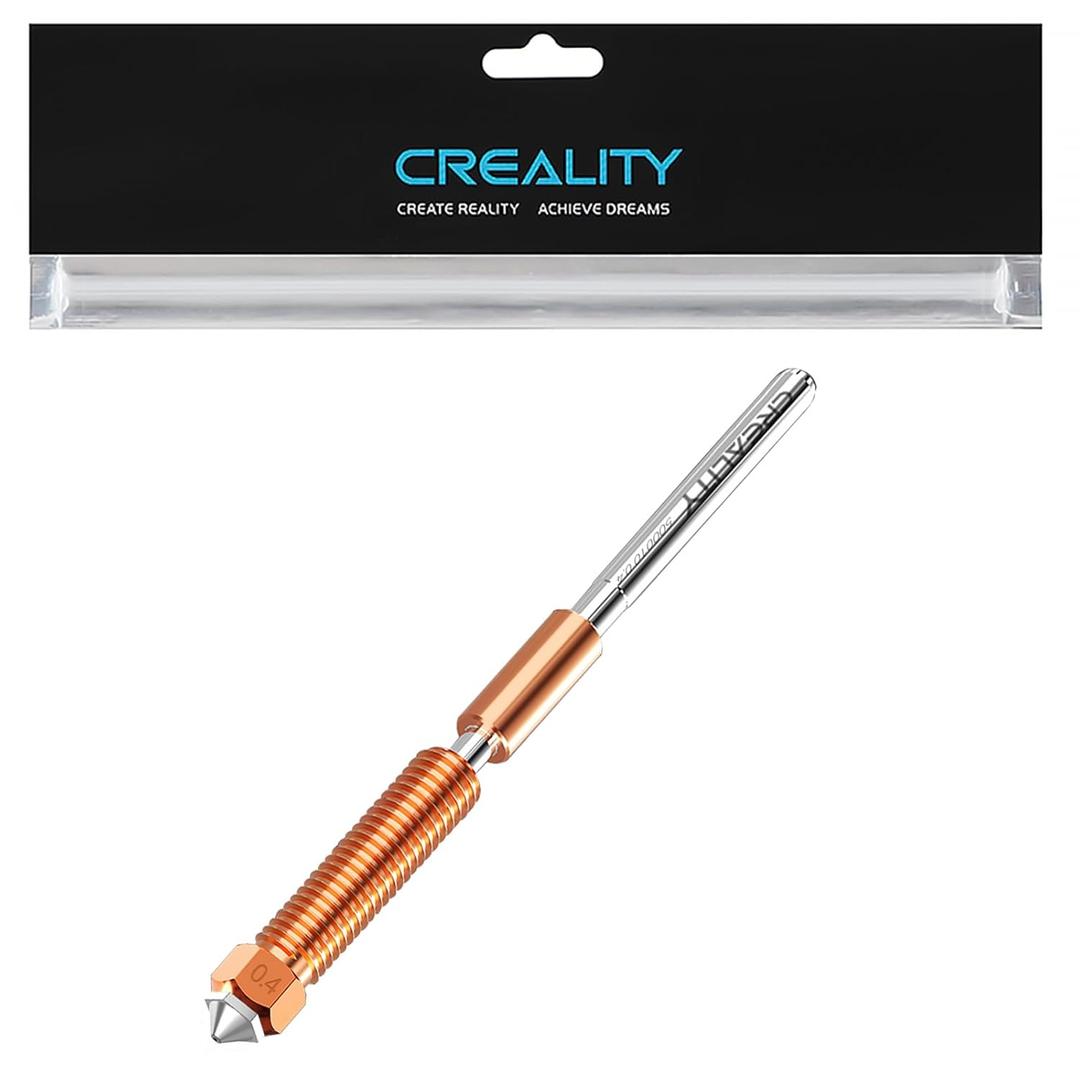Official Creality K1C Nozzle 0.4mm, Unicorn Quick-Swap K1 SE Nozzle with Titanium Alloy Heat Break, Copper Alloy and Hardened Steel for Creality K1/K1 Max/K2 SE/Ender 3 V3/3 V3 SE KE 3D Printers